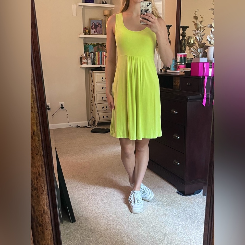 Tropical Green Summer Dress